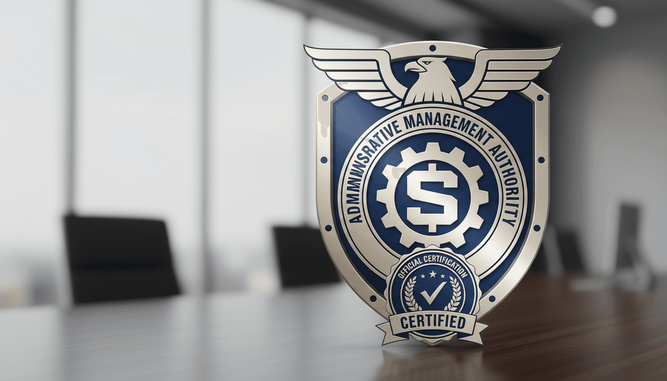 Escudo profesional de certificación oficial GOEX Extranjería Gestor Colegiado nº 3211