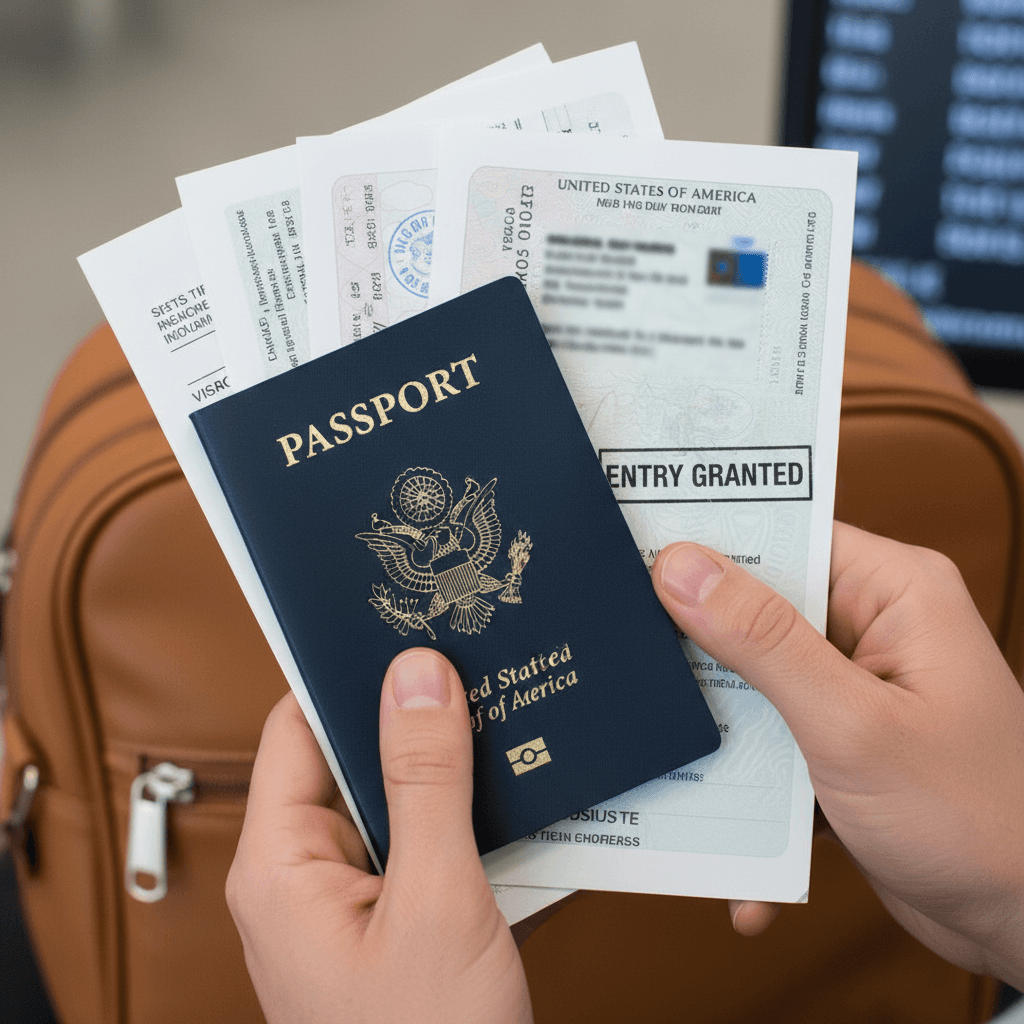 Pasaporte en vigor y documentos de viaje