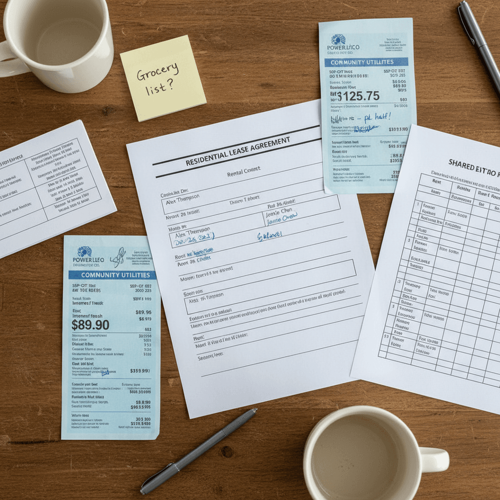 Facturas compartidas y contrato de alquiler